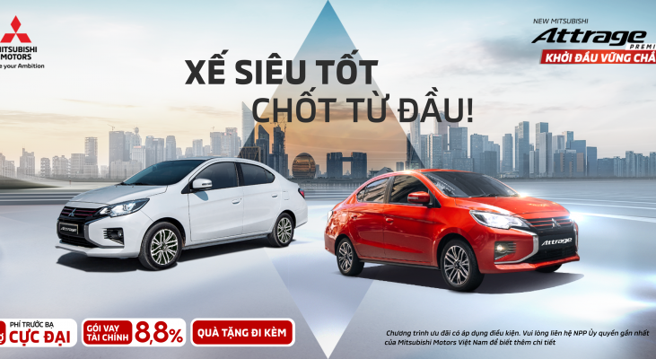 Đánh giá Attrage – Xe sedan tiết kiệm nhiên liệu và an toàn | Mitsubishi Bình Phước