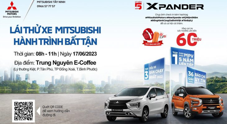 LÁI THỬ VÀ TRẢI NGHIỆM XE MITSUBISHI TẠI ĐỒNG XOÀI, BÌNH PHƯỚC