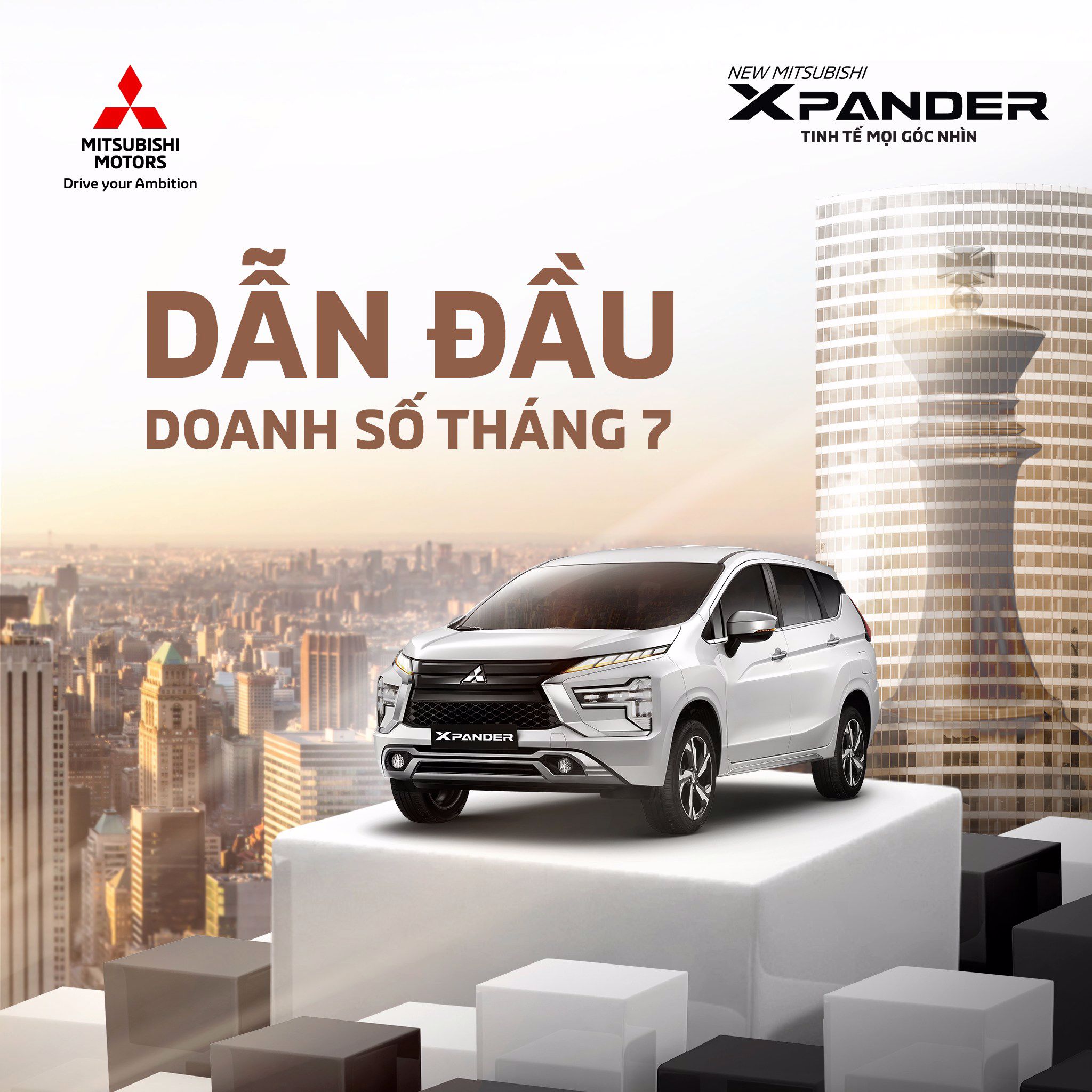 THÁNG 7/2023: MITSUBISHI XPANDER ĐẠT DOANH SỐ KHỦNG, DẪN ĐẦU TOÀN THỊ TRƯỜNG